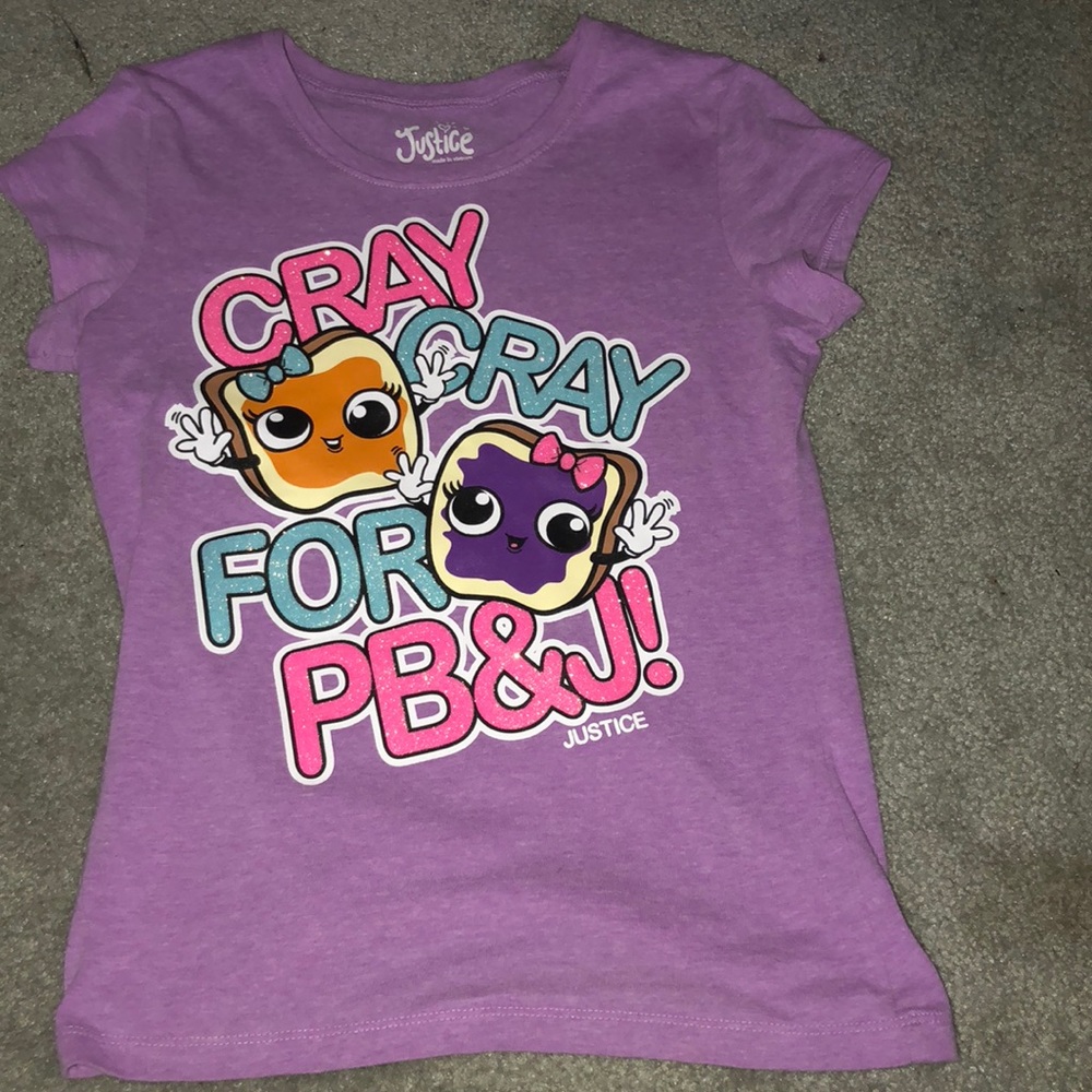 A cray Cray for pb&j shirt from justice.